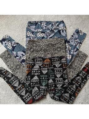 3 Pairs of LuLaRoe Tall & Curvy Women’s size L Leggings